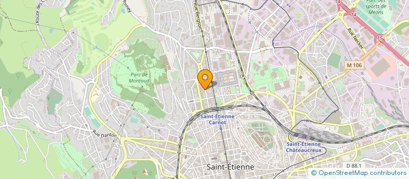 localisation de l'entreprise ADOL 42 (ASSOCIATION DE LUTTE CONTRE LA DOULEUR DANS LE DEPARTEMENT DE LA LOIRE) à SAINT-ETIENNE