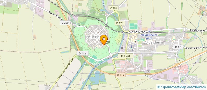 localisation de l'entreprise ADOLPH CONSTRUCTION  NEUF-BRISACH