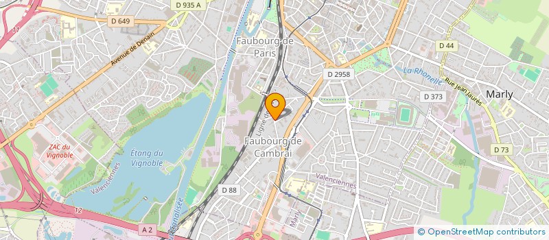 localisation de l'entreprise ADOLPHE - VAN ASSCHE  VALENCIENNES