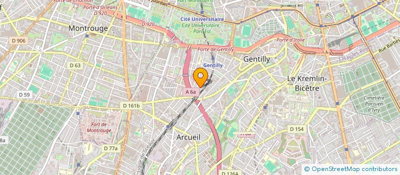 localisation de l'entreprise ADOM à ARCUEIL