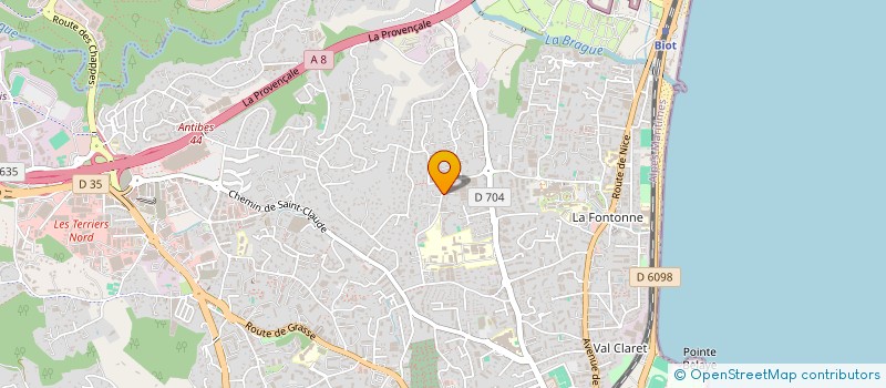 localisation de l'entreprise ADOM CONSULTING à ANTIBES
