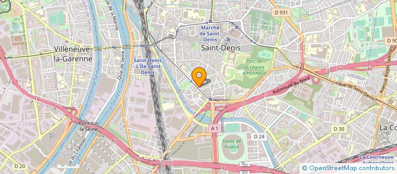 localisation de l'entreprise ADOM ET SANGLU  SAINT-DENIS