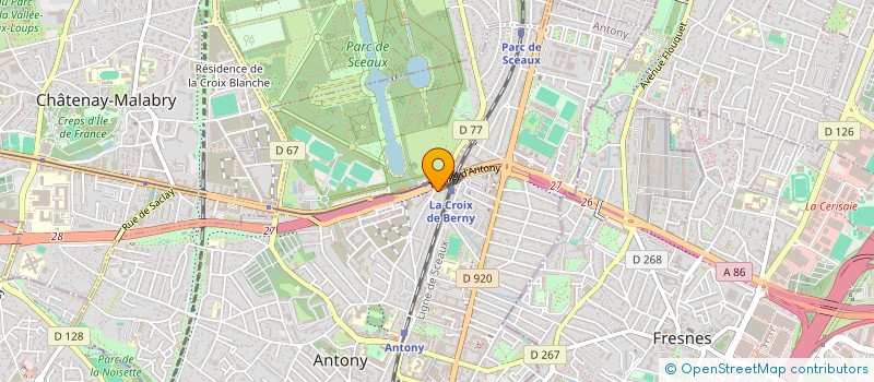 localisation de l'entreprise ADOM IMMOBILIER à ANTONY