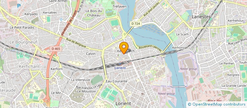 localisation de l'entreprise ADOM'SERVICES à LORIENT