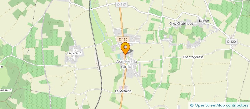 localisation de l'entreprise ADOMELEC17  ASNIERES-LA-GIRAUD