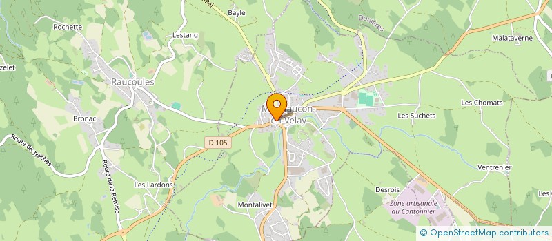 localisation de l'entreprise ADOMI SANTE à MONTFAUCON-EN-VELAY