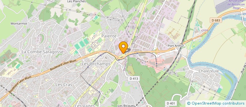 localisation de l'entreprise ADOMIS à BESANCON