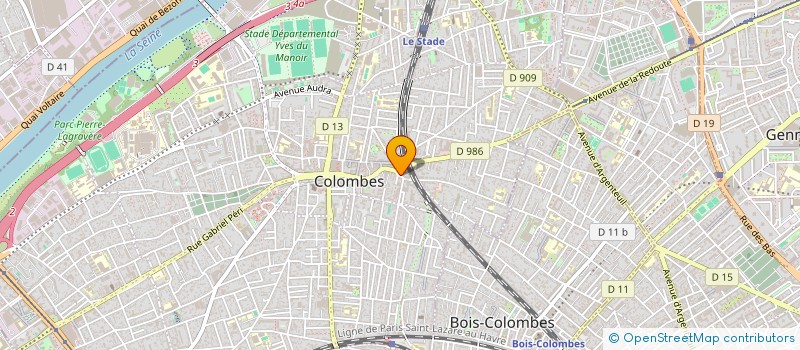 localisation de l'entreprise ADOMIS MULTI SERVICES à COLOMBES