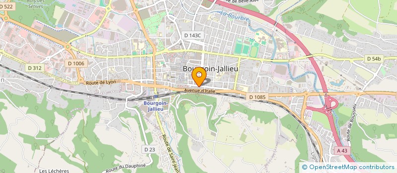 localisation de l'entreprise ADOMNI - AIDE A DOMICILE EN NORD ISERE à BOURGOIN-JALLIEU