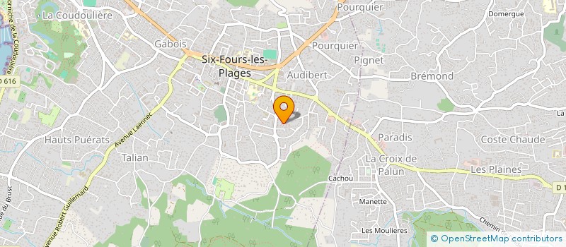 localisation de l'entreprise ADOMUS à SIX-FOURS-LES-PLAGES