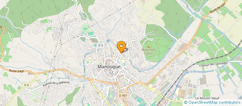 localisation de l'entreprise ADOMUS EXPERTISE à MANOSQUE
