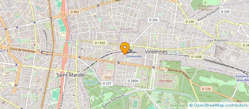 localisation de l'entreprise ADONADJO JOSEP à VINCENNES