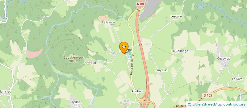 localisation de l'entreprise ADONAI  YSSINGEAUX