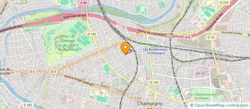 localisation de l'entreprise ADONELLE à CHAMPIGNY-SUR-MARNE
