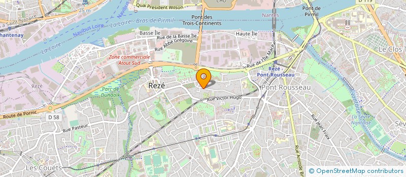 localisation de l'entreprise ADONIS à REZE