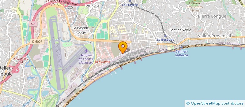 localisation de l'entreprise ADONIS AMBULANCES à CANNES