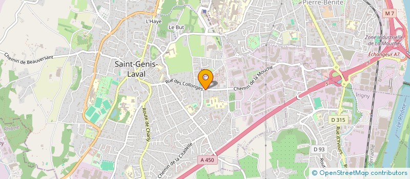 localisation de l'entreprise ADONIS DEPANNAGE  SAINT-GENIS-LAVAL