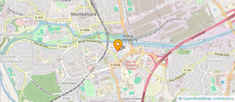 localisation de l'entreprise ADONIS ENFANTS DE PONDICHERY à MONTBELIARD