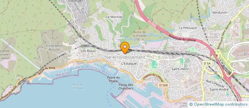 localisation de l'entreprise ADONIS ENTREPRISES à MARSEILLE 16EME