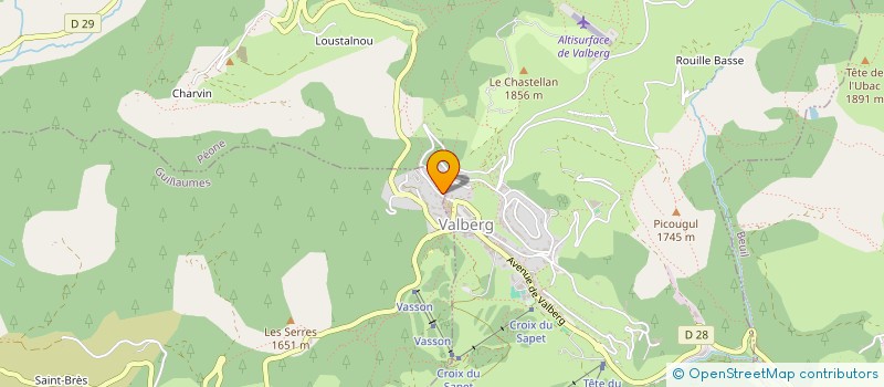 localisation de l'entreprise ADONIS HOTEL LE CHASTELLAN  GUILLAUMES