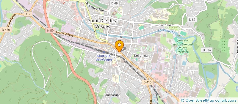 localisation de l'entreprise ADONIS IMMO  SAINT-DIE-DES-VOSGES
