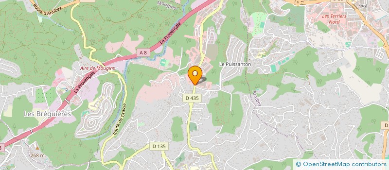 localisation de l'entreprise ADONIS PISCINES  VALLAURIS
