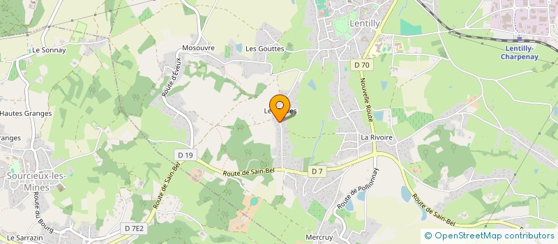 localisation de l'entreprise ADONNANTE IMMOBILIER  LENTILLY