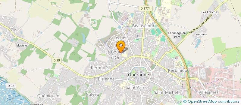 localisation de l'entreprise ADONOE  GUERANDE