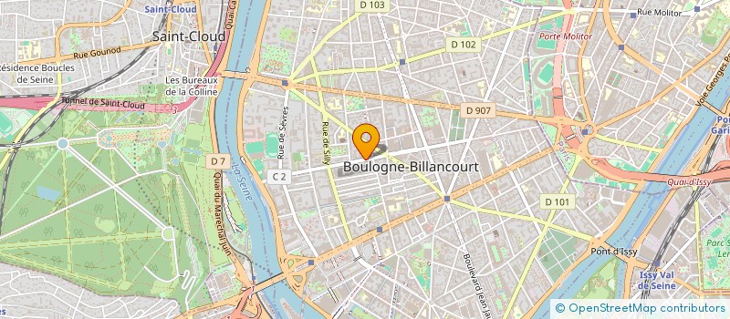localisation de l'entreprise ADOOROOB à BOULOGNE-BILLANCOURT