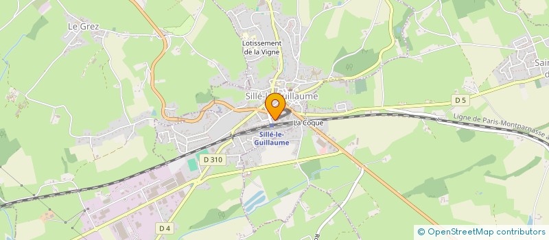 localisation de l'entreprise ADOPS 72 à SILLE-LE-GUILLAUME