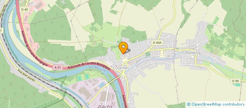 localisation de l'entreprise ADOPTE UNE COUCHE LAVABLE  CUSTINES