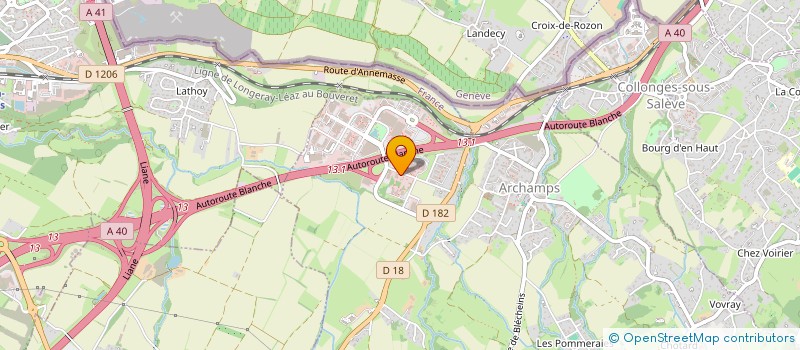 localisation de l'entreprise ADOPTE UNE VACHE  ARCHAMPS