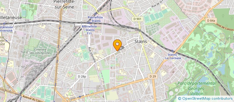 localisation de l'entreprise ADOPTEZ à STAINS