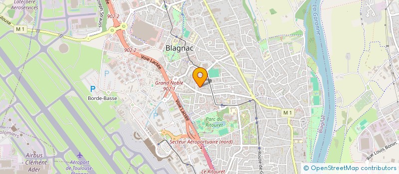 localisation de l'entreprise ADOPTION LEVRIERS ET COMPAGNIE  BLAGNAC