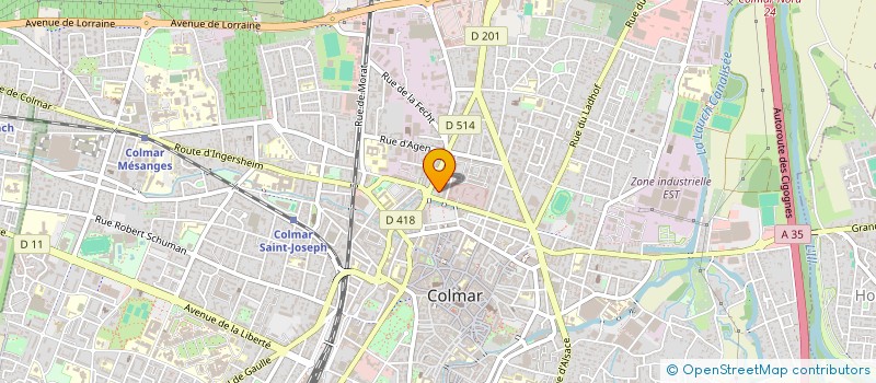localisation de l'entreprise ADOR à COLMAR