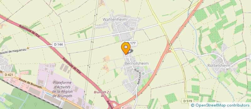 localisation de l'entreprise ADORA  BERNOLSHEIM