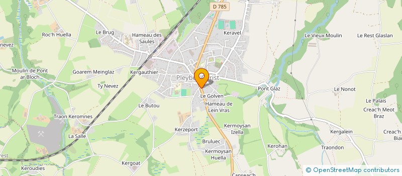 localisation de l'entreprise ADORABLES GOURMANDISES  PLEYBER-CHRIST