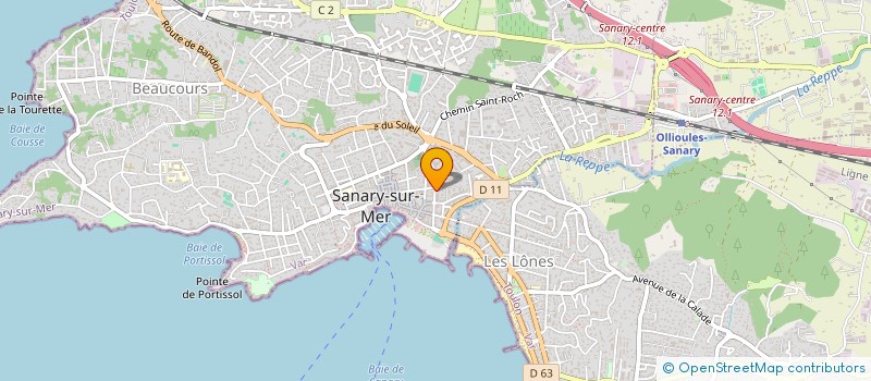 localisation de l'entreprise ADOREA  SANARY-SUR-MER