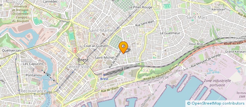 localisation de l'entreprise ADORIA  BREST