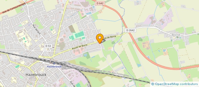 localisation de l'entreprise ADORNI INVESTISSEMENT  HAZEBROUCK