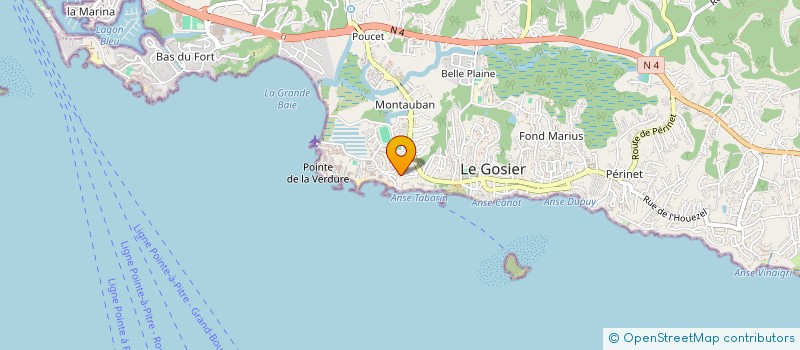 localisation de l'entreprise ADORNOS à LE GOSIER