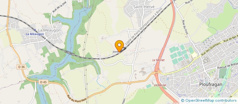 localisation de l'entreprise ADOS  PLOUFRAGAN