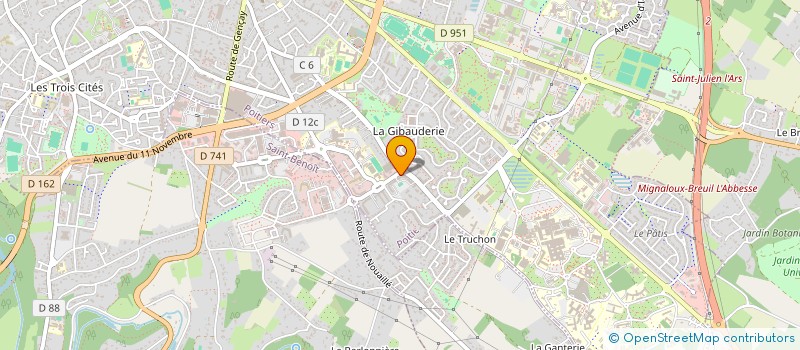 localisation de l'entreprise ADOU BEGA MOZART  POITIERS