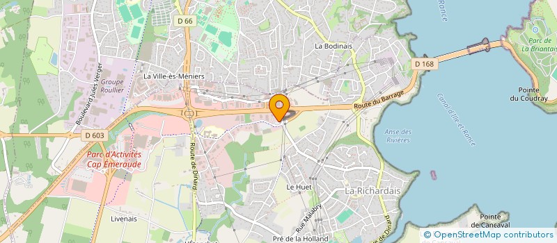 localisation de l'entreprise ADOUANI IMMOBILIER  LA RICHARDAIS