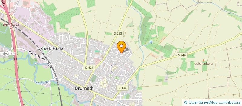 localisation de l'entreprise ADOUCISSEURS ALSACE MOSELLE A.A.M. à BRUMATH