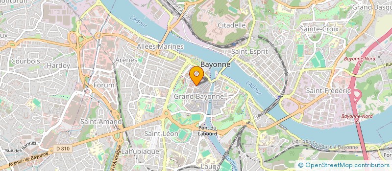 localisation de l'entreprise ADOUR AUDIO à BAYONNE