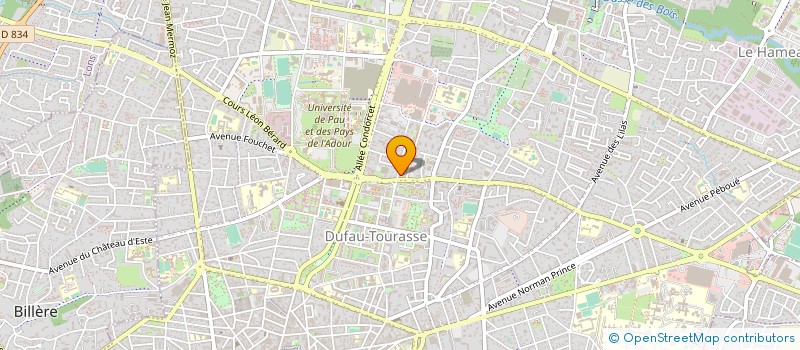 localisation de l'entreprise ADOUR BUREAU à PAU