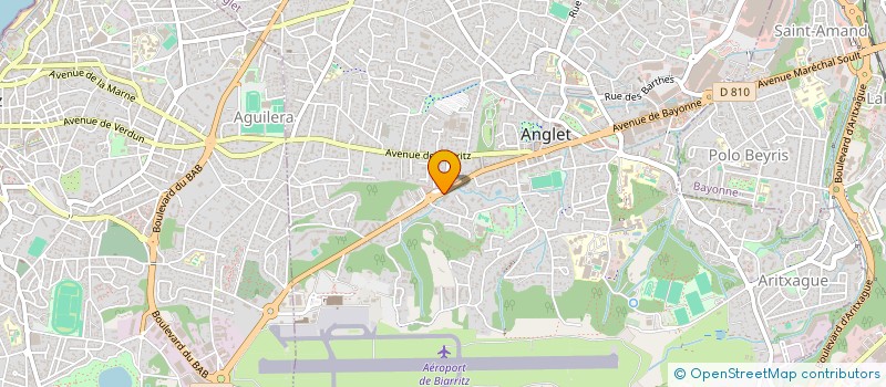 localisation de l'entreprise ADOUR CREATION à ANGLET