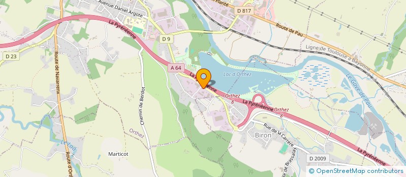 localisation de l'entreprise ADOUR DEBOUCHAGE ASSAINISSEMENT à ORTHEZ