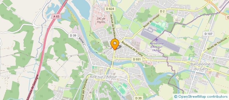 localisation de l'entreprise ADOUR ELEC  AIRE-SUR-L ADOUR